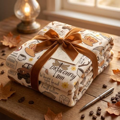 Gilmore Gift Girls Blanket Stars Hollow Flannel Throw Blanket,50"x40"