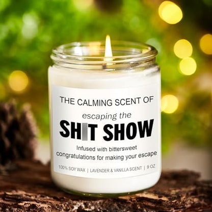 Younift Sarcastic Candles, Going Away, Goodbye, Farewell Gifts for