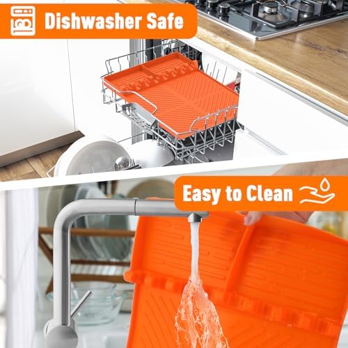 Silicone Grill Mat Compatible with Blackstone, BBQ Griddle Tool