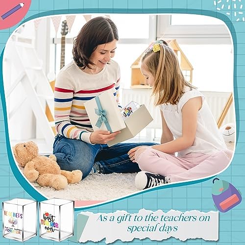 Cholemy 10 Pack Teacher Appreciation Gifts Bulk Pencil Holders, Clear