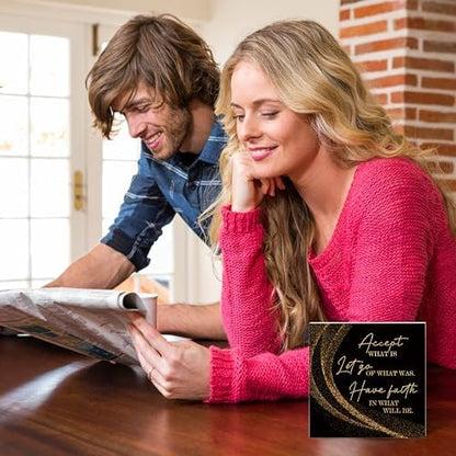 Black Gold Wood Box Sign, Motivational Gifts for Women, Inspirational