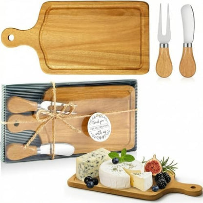 Ziliny 1 Sets Baby Shower Prizes Mini Charcuterie Board, Teak Color