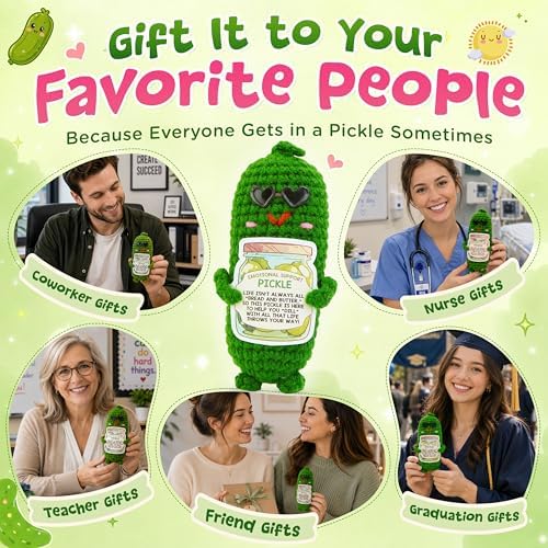 OASSIE Inspirational Gifts for Women Men - Emotional Support Pickle