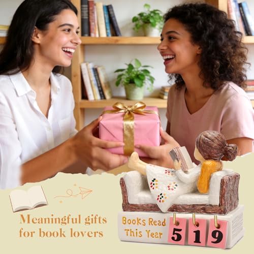 Book Lovers Gifts for Women Books Read This Year Counter Bookshelf