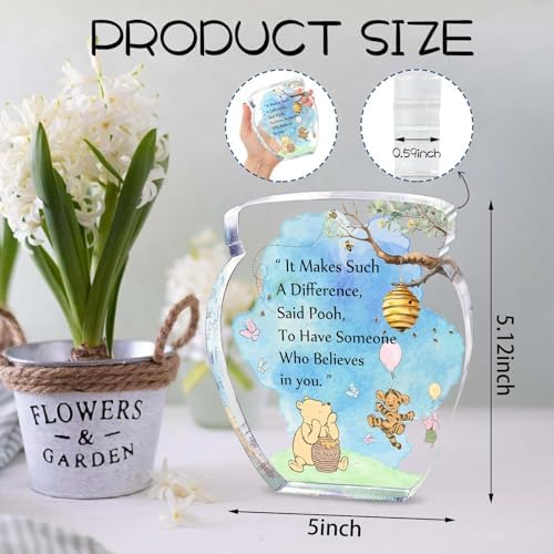 Honey Pot Acrylic Desk Decor, Friendship Gift for Women and Best