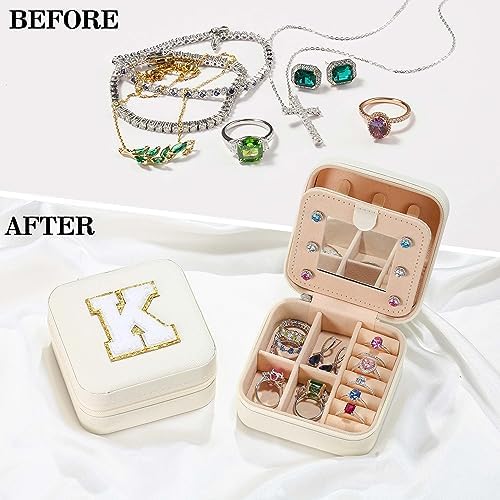 Parima Travel Jewelry Case - White Gift for Female Friends and