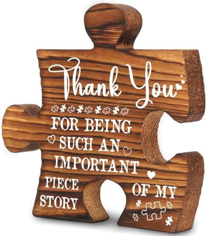 Thank You Teacher Desk Decor Plaque,Teacher Appreciation Puzzle Sign