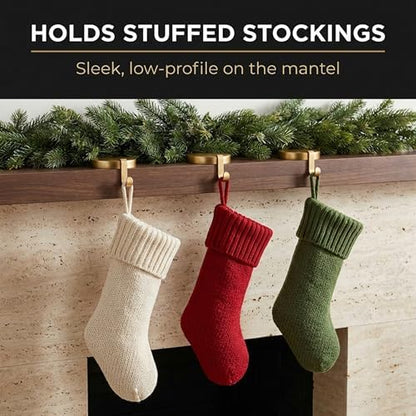 Lulu Decor, Low Profile Sturdy Heavy Round Gold Metal Base Stocking