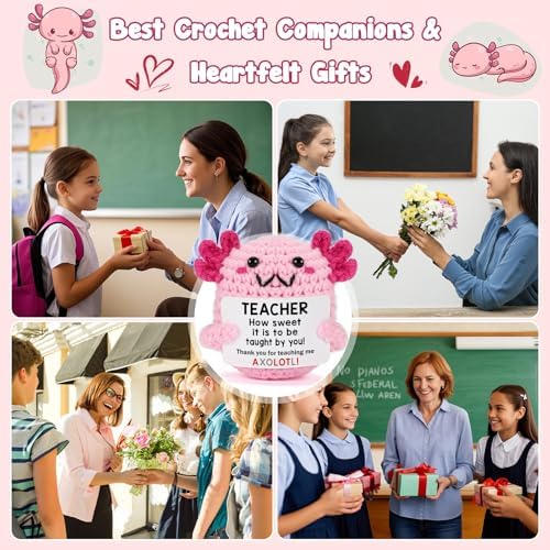Teacher Appreciation Gifts for Women Teachers, Handmade Crochet