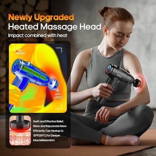 Massage Gun with Heat Massager Deep Tissue Muscle Massager Gifts for