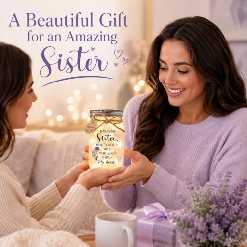 Solmay Sister Birthday Gifts, Birthday Gifts for Sister Adult Keepsake