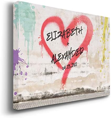 Renditions Gallery Graffiti Wall Personalized with Couple Names &