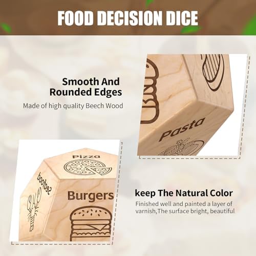 Food Dice, Stocking Stuffers for Men Women, Christmas Anniversary