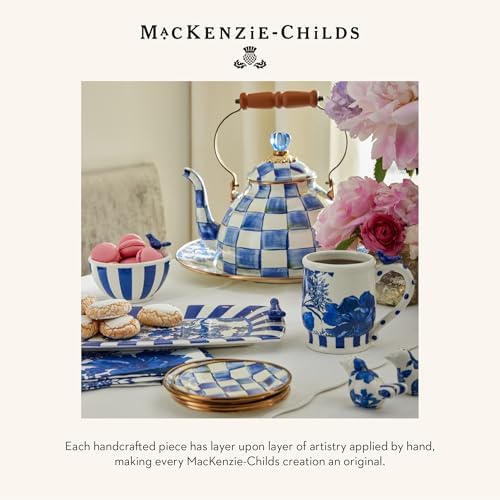 MACKENZIE-CHILDS Cotton Dish Towel, Hydrangea Tea Kettle