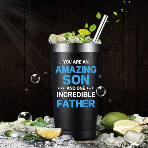 Fufandi Gifts for Son - You Are an Amazing Son Tumbler Cup 20oz