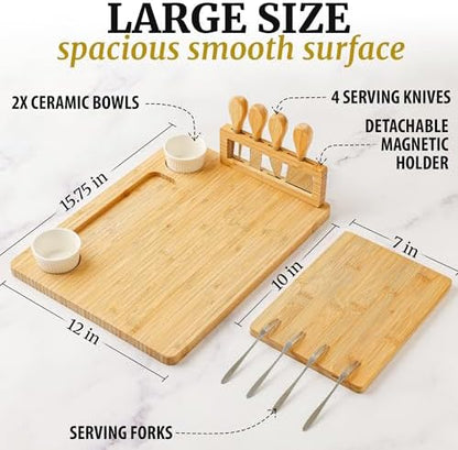 Zulay Charcuterie Board Set Large - Great White Elephant Gift