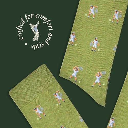 The Tennis Tantrum Socks - Funny Tennis Men's Socks - Sporty Gift for