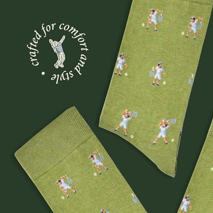 The Tennis Tantrum Socks - Funny Tennis Men's Socks - Sporty Gift for
