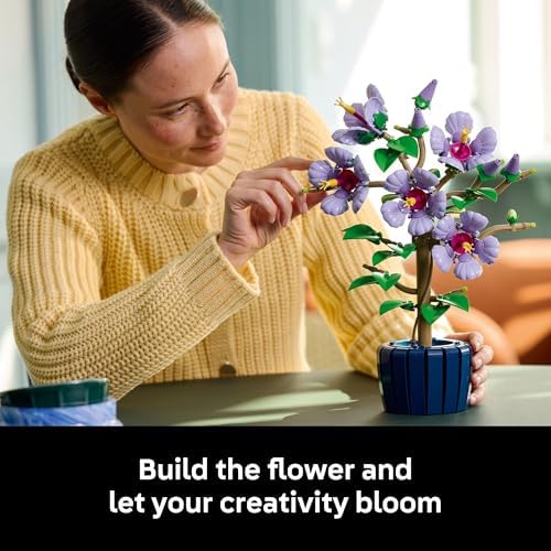 LEGO Botanicals Hibiscus Flower Building Set - Artificial Plant &