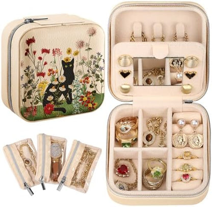 Bistup Travel Jewelry Case - Small Jewelry Organizers and Storage Box