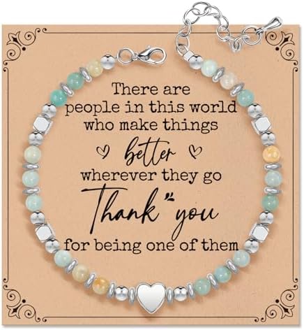 Inspirational Gifts Bracelets for Women, Healing Natural Stone