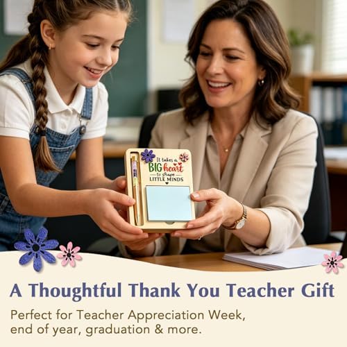 Teacher Appreciation Gift Set, Crystal Pen Thank You, It Takes a Big