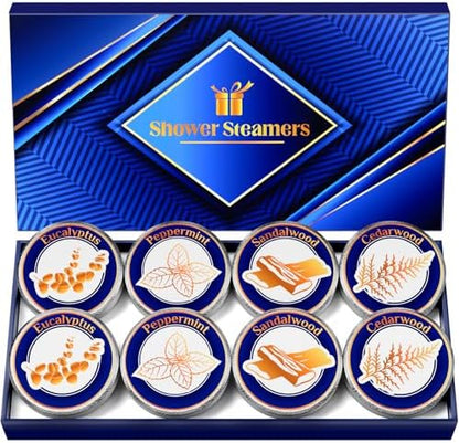 Shower Steamers for Men, Shower Bombs Aromatherapy Birthday Gifts for