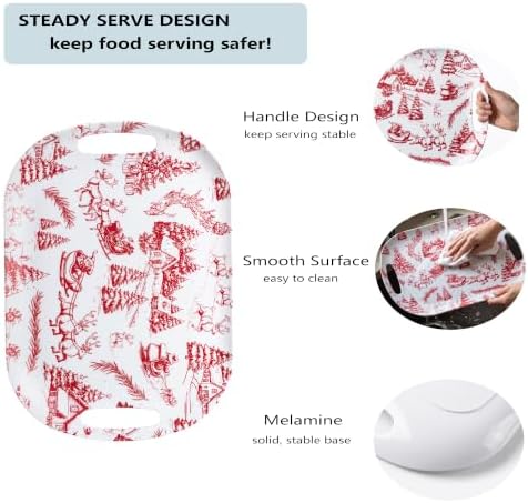 ONEderful 2-Piece Christmas Serving Tray Set with 18 Inch Large Tray