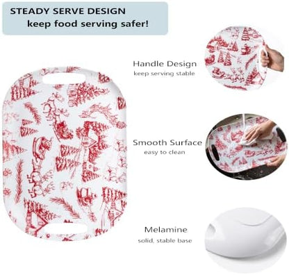 ONEderful 2-Piece Christmas Serving Tray Set with 18 Inch Large Tray