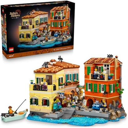 LEGO Ideas Italian Riviera Building Set for Adults - DIY Home & Office