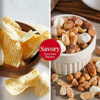 Broadway Basketeers Food Gift Basket Tower With Assorted Tasteful