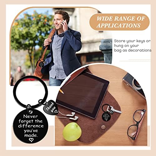 Yinkin 36 Pcs Employee Appreciation Gift Bulk Thank You Keychain