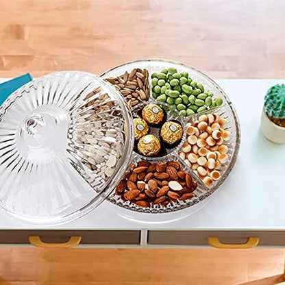 Creative Acrylic Multifunctional Party Snack Tray with Lid,Serving
