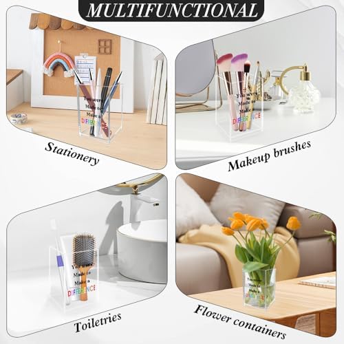 You Were Made To Make A Difference Acrylic Pen Holder Inspirational