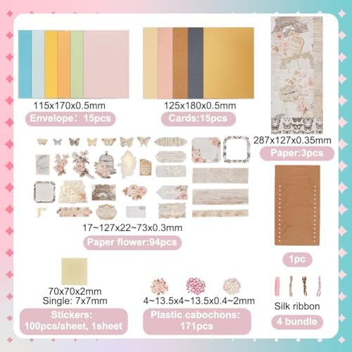 AHANDMAKER DIY Envelope & Card Making Kits for Adults, Handmade