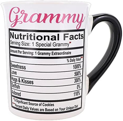 Cottage Creek Mugs 16oz Large Ceramic Coffee Cup, Grammy Mug for
