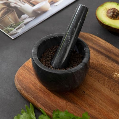 Marble Heavy Duty Mortar and Pestle Natural Marble Mortar and Pestle