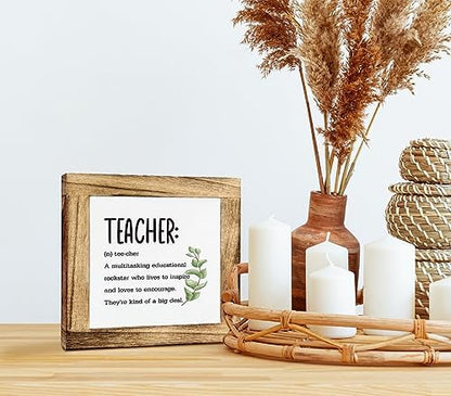 Gkwa Wooden Sign, Desk Décor, Teacher Definition
