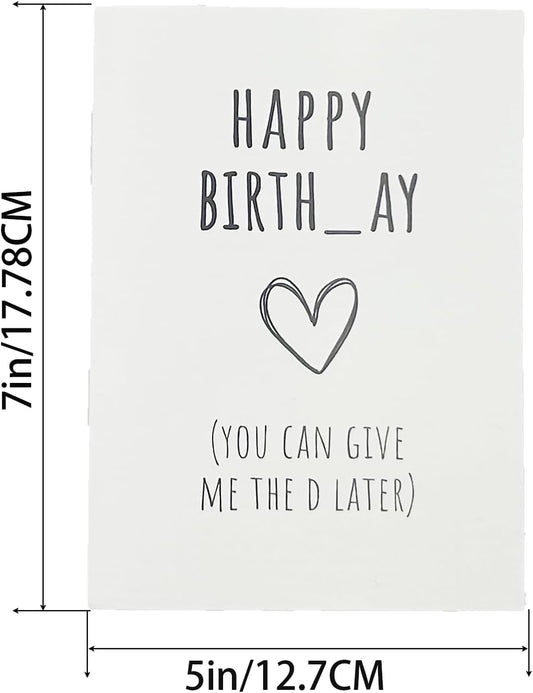 Funny Birthday Gifts for Men Him, Humorous Birthday Card for Husband Boyfriend, Adult Men Gifts for Birthday, Husband Bday Card
