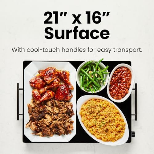 Chefman Electric Warming Tray with Adjustable Temperature Control