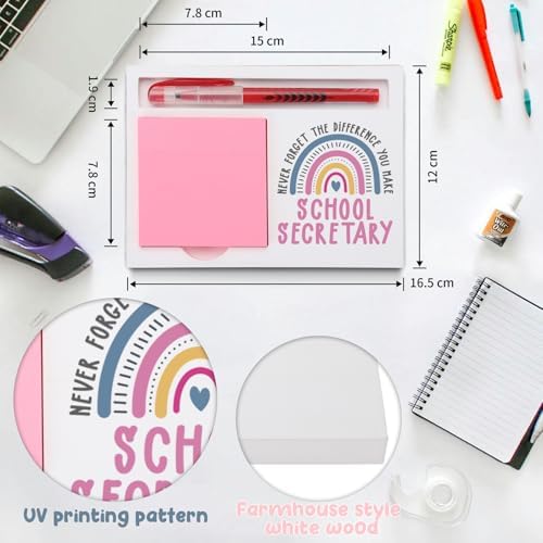 School Secretary Gifts Sticky Note Holder, Thank You Gift for School