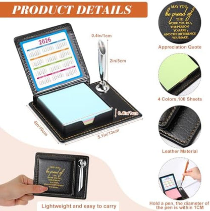 Tenceur 20 Pcs Employee Gifts Bulk, Appreciation Sticky Note Holder