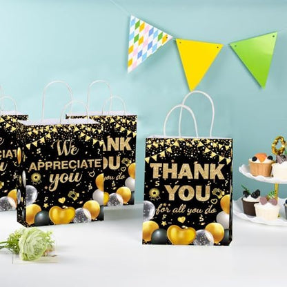 cocokawats 16 Pcs We Appreciate You Gift Bag Thank You Goodie Bags for