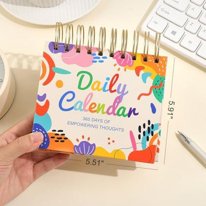 Motivational Desk Calendar Office Home Decor for Women, Daily Flip
