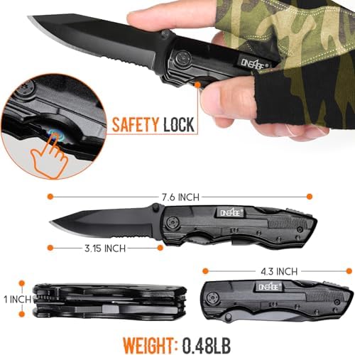 Gifts for Men Him Dad, Pocket Multitool Knife, Christmas Stocking