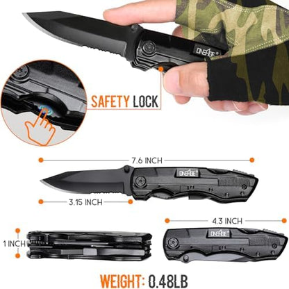 Gifts for Men Him Dad, Pocket Multitool Knife, Christmas Stocking
