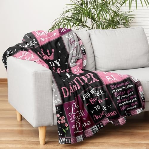 Mosslink Birthday Gifts for Daughter Adult, Daughter Bday Blanket