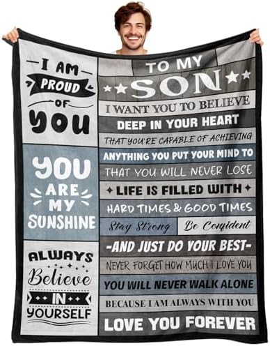 Son Birthday Gifts Ideas from Mom Dad - to My Son Blanket 50"x60"