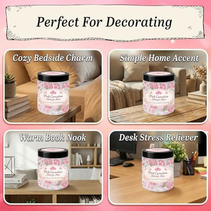 Pink Carnation for Mom Emotional Supports Jar, Desk Accessories