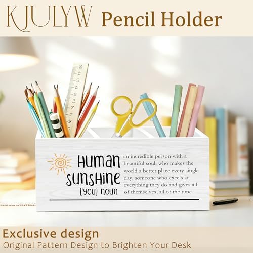 Appreciation Gifts Pen Holder for Desk, Human Sunshine Thank You Gifts